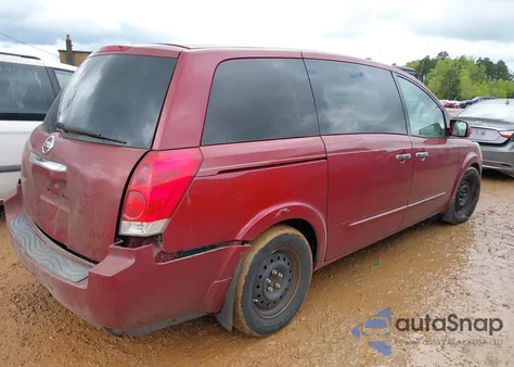 2007 Nissan Quest 3.5 z USA, uszkodzony, nr VIN 5N1BV28U77N129245